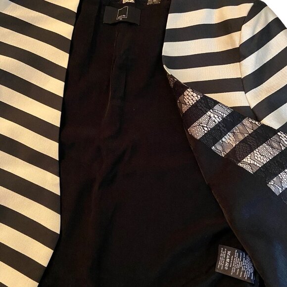 Dolce Vita Anthropologie Womens Minona Jacket Blazer Small‎ Macyn Striped Open - Picture 2 of 9